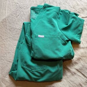 Figs Teal Green Scrub Set